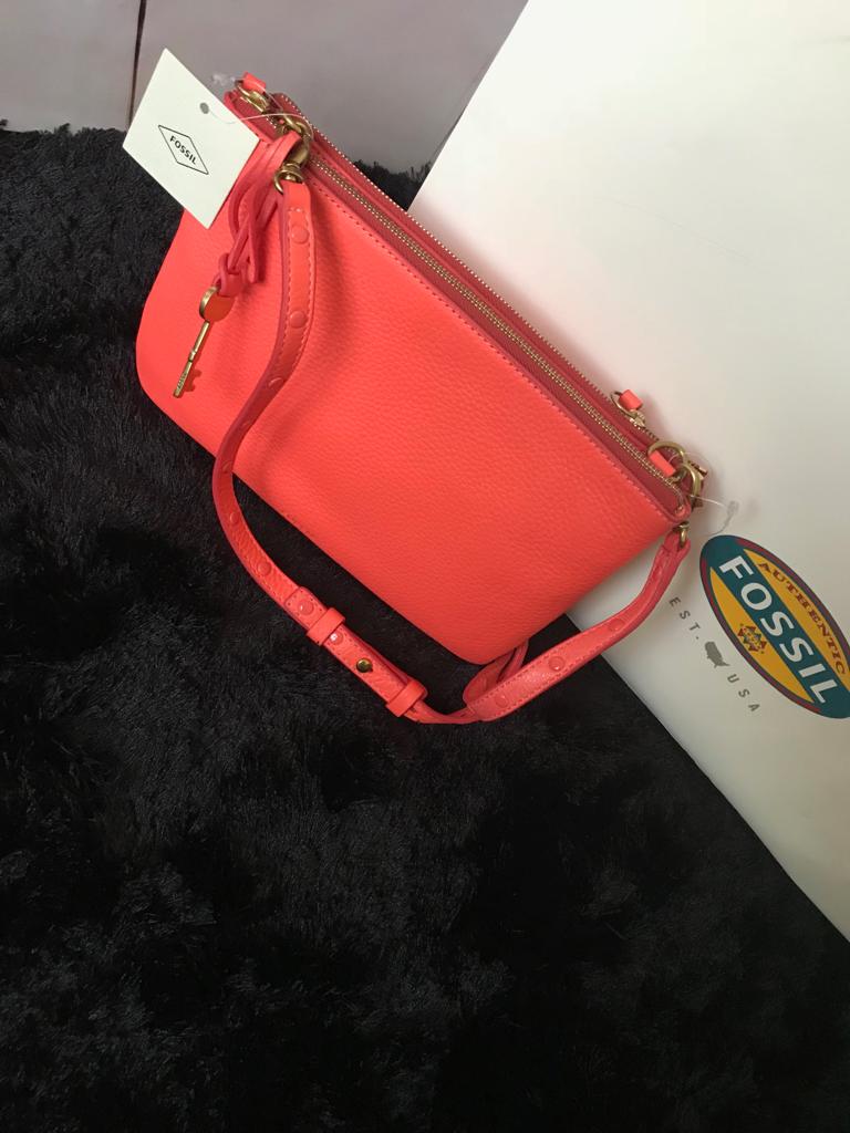 Fossil discount orange bag