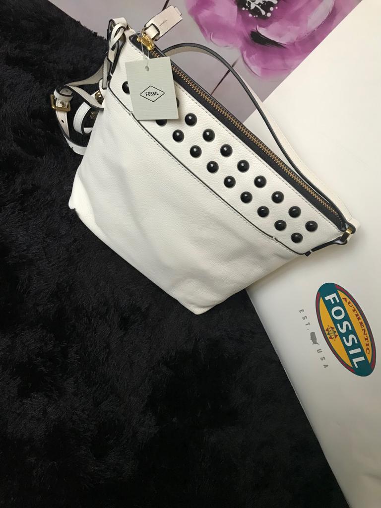 Coconut Fossil Genuine Leather Handbag-Mystic BeautySA Online