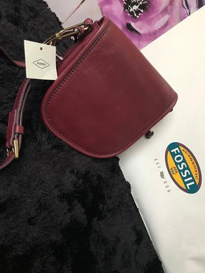 Fossil Crossbody Handbag - Cabernet (Maroon) - mystic-beauty-international-make-up-store