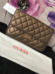 Guess Handbag - Bronze Quilt - mystic-beauty-international-make-up-store