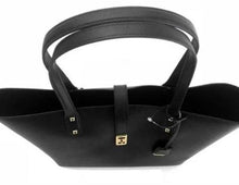 Load image into Gallery viewer, Michael Kors Black Leather Large Karson Tote Handbag - mystic-beauty-international-make-up-store