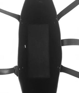 Michael Kors Black Leather Large Karson Tote Handbag - mystic-beauty-international-make-up-store