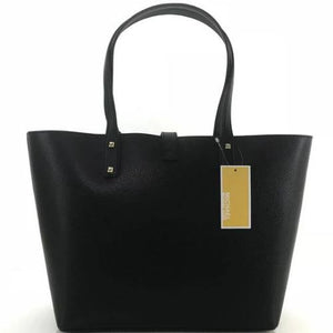 Michael Kors Black Leather Large Karson Tote Handbag - mystic-beauty-international-make-up-store