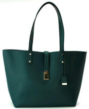 Load image into Gallery viewer, Michael Kors Leather Deep Teal Large Karson Tote Handbag - mystic-beauty-international-make-up-store