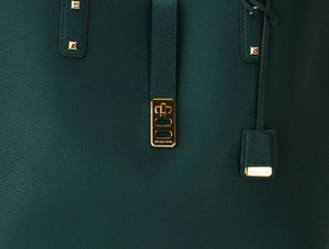 Michael Kors Leather Deep Teal Large Karson Tote Handbag - mystic-beauty-international-make-up-store