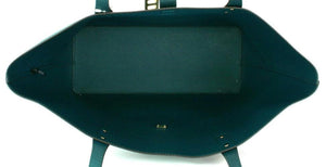 Michael Kors Leather Deep Teal Large Karson Tote Handbag - mystic-beauty-international-make-up-store