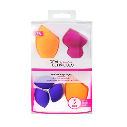 Real Techniques - 6 Miracle Sponges - mystic-beauty-international-make-up-store