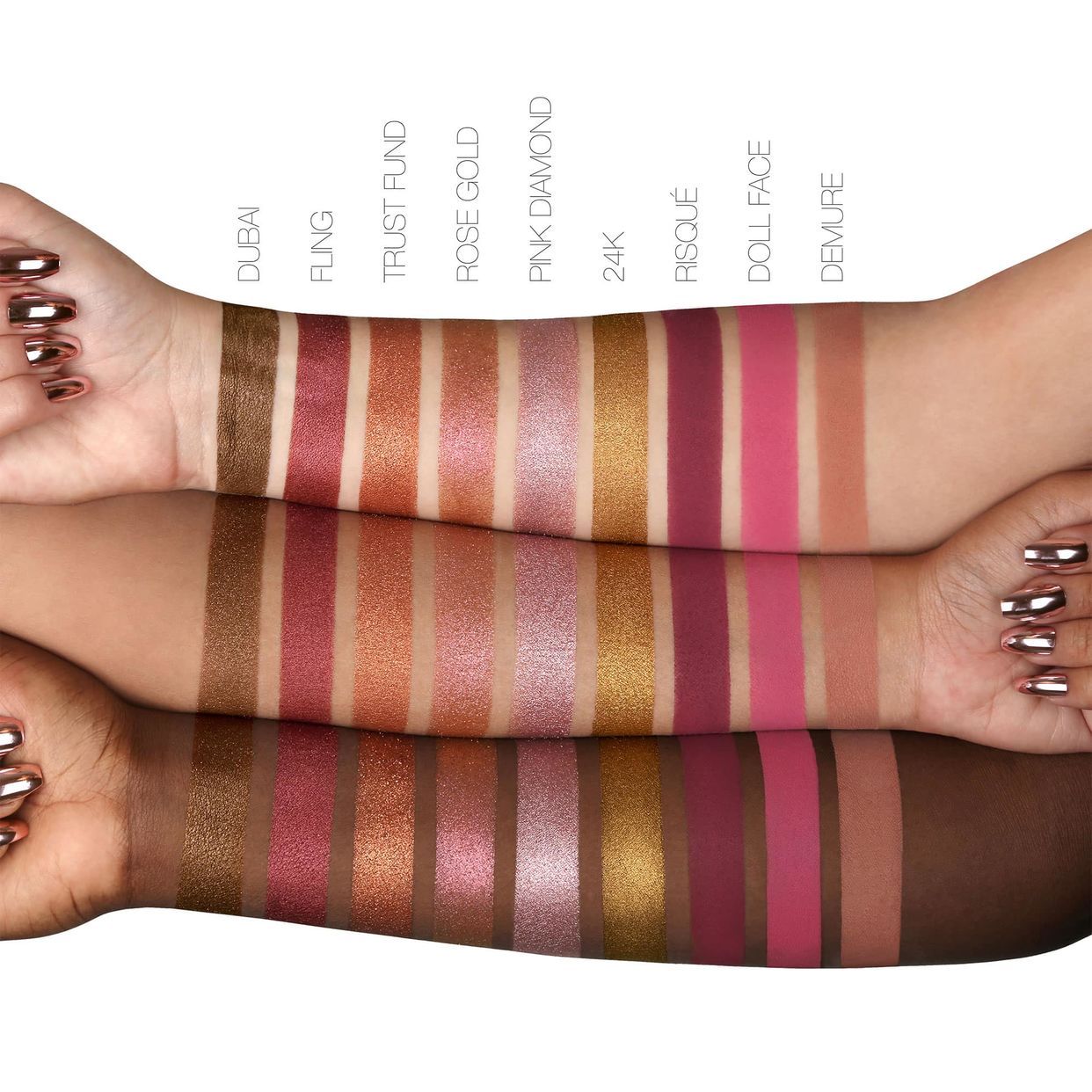 Shop Huda Beauty Rose Gold Remastered Eyeshadow Palette Mystic