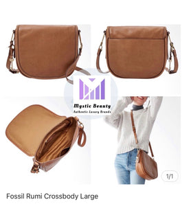 Fossil Crossbody Saddle - Tan (Big)