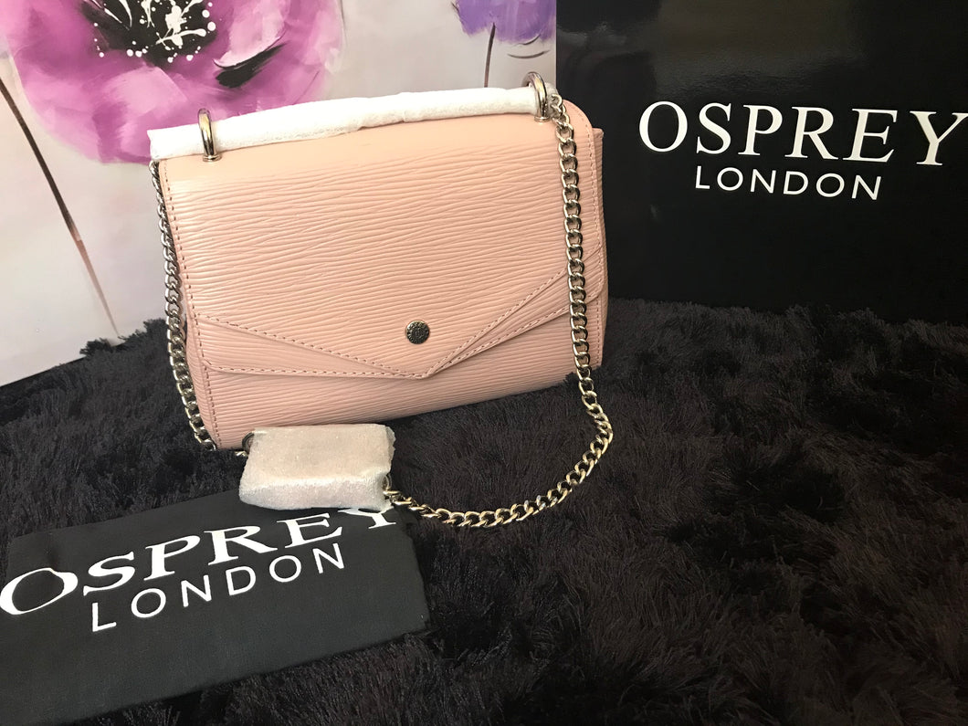 Osprey London camberwell crossbody straw grain-rose