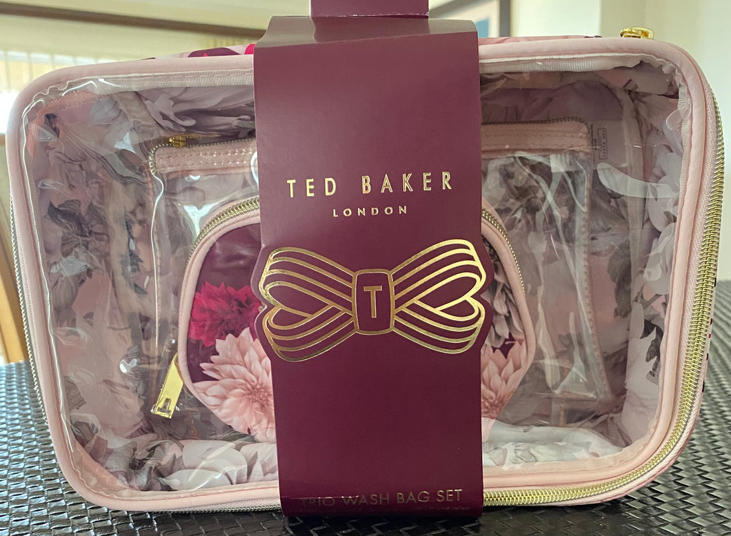 Tedbaker trio makeup bag set