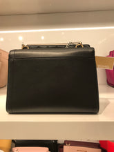 Load image into Gallery viewer, Michael Kors Kinsley Medium Shoulder Flap Black Leather Cross Body Bag