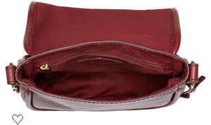 Fossil Crossbody Handbag - Cabernet (Maroon)